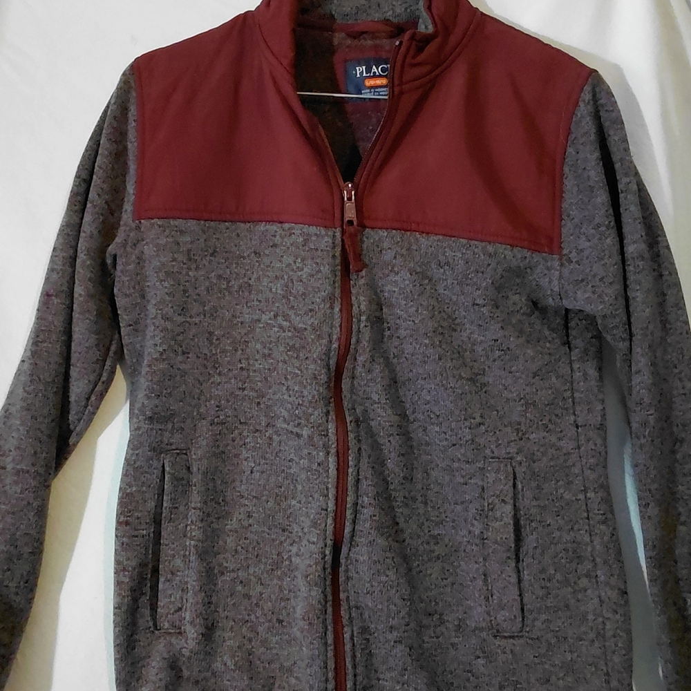 The Children's Place Red and Gray Kids Jacket